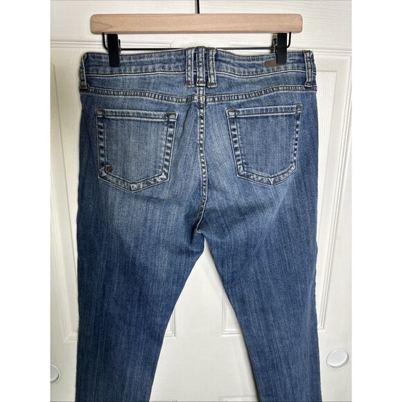 Kut From The Cloth 10P Catherine Boyfriend Jeans Mid Rise Slim Medium Wash Blue - Picture 6 of 12